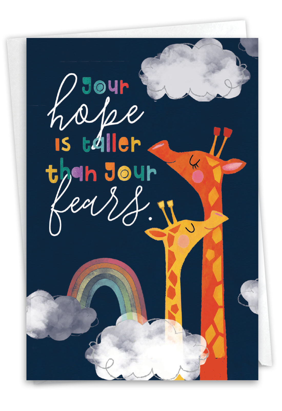 hysterical happy pride giraffes card 40