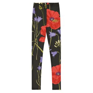 all over print youth leggings white front 6882a9a18d118
