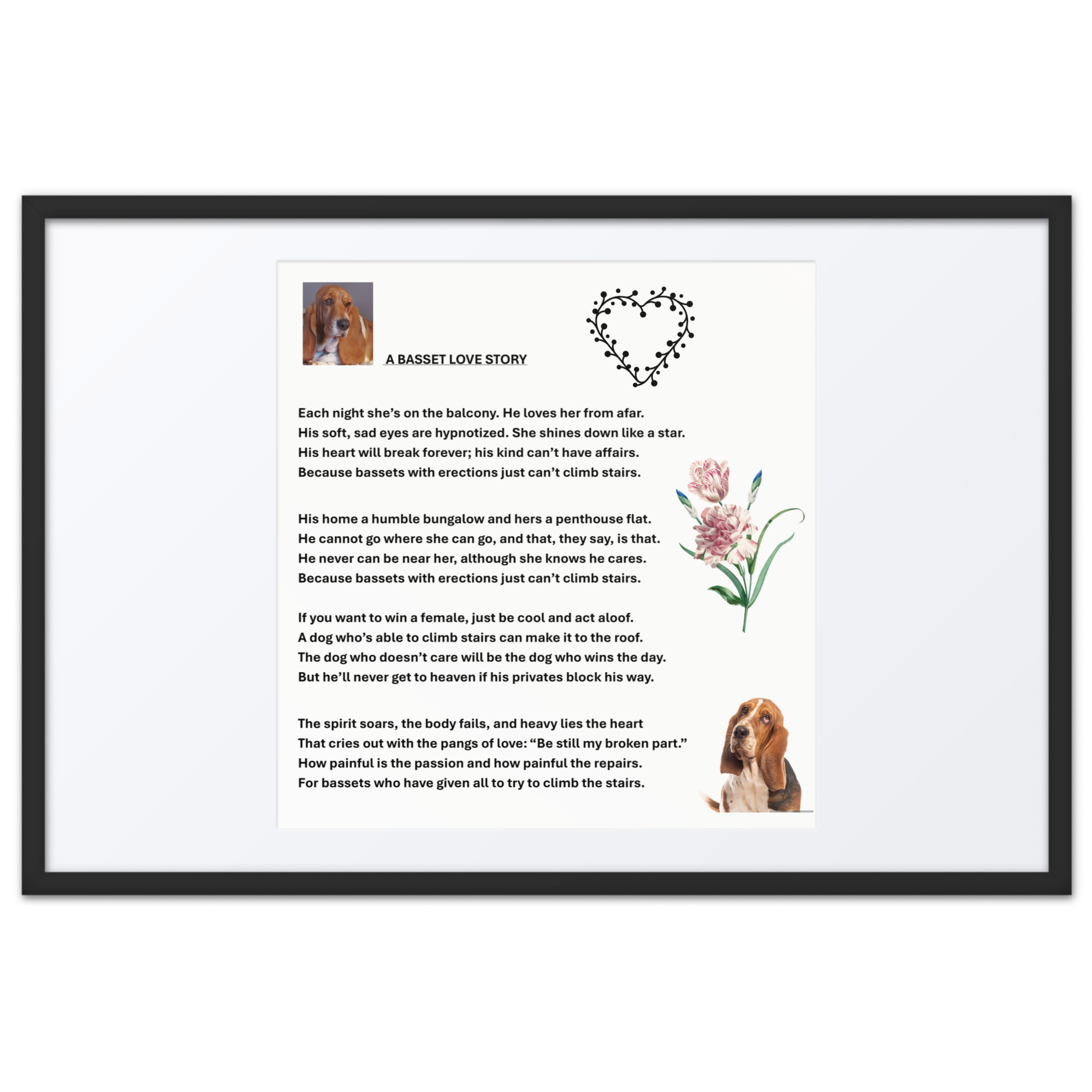 matte paper framed poster with mat in black 24x36 front 68718357025c8