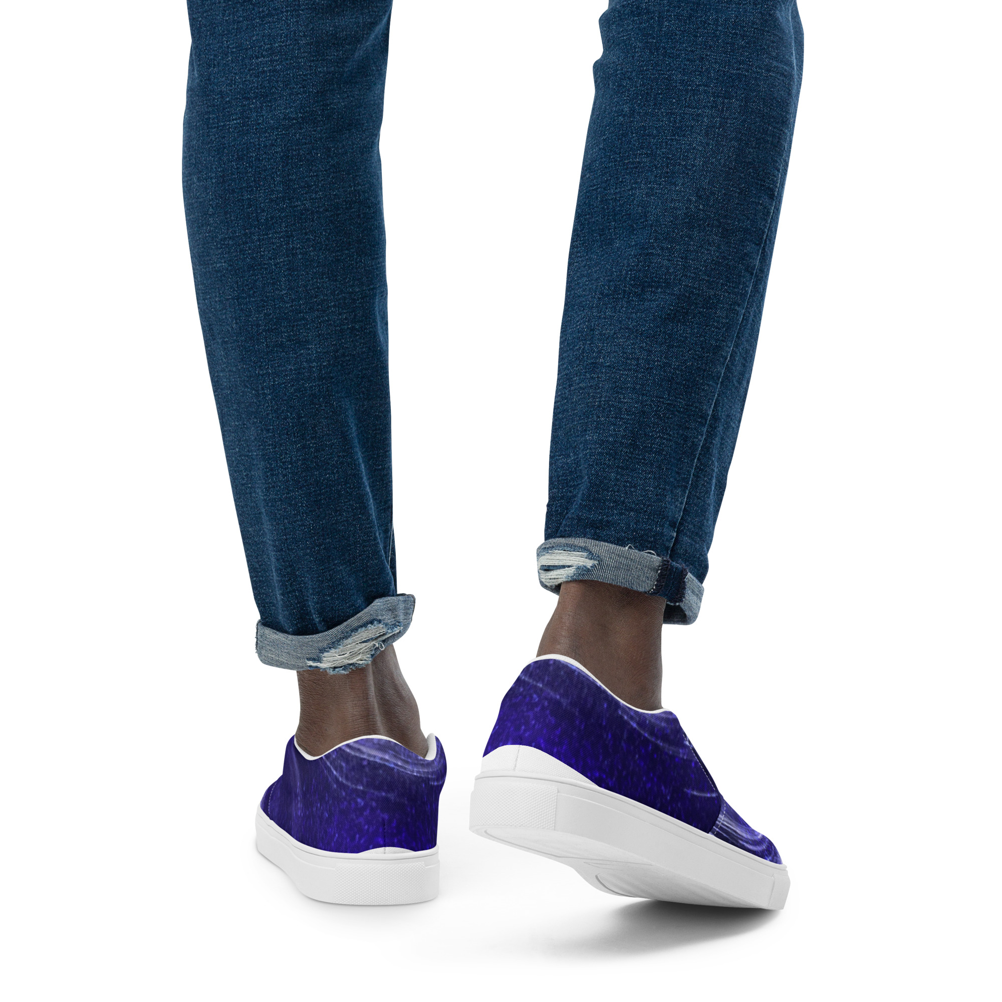 mens slip on canvas shoes white back 6881392c32627