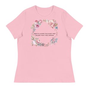 womens relaxed t shirt pink front 6866de97f1ce0