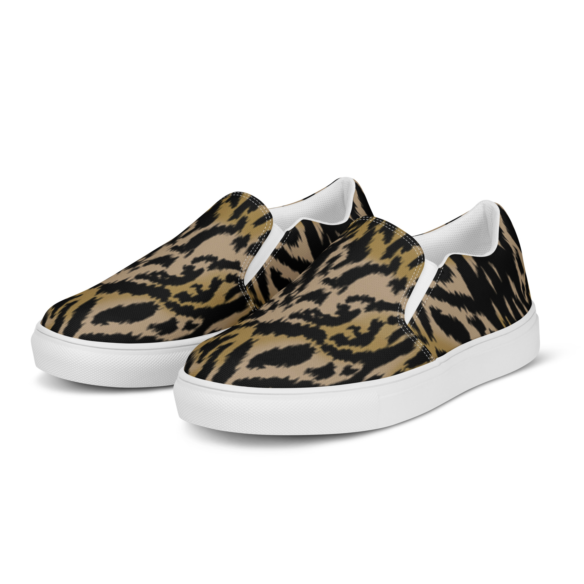 womens slip on canvas shoes white left front 68a79615209ee