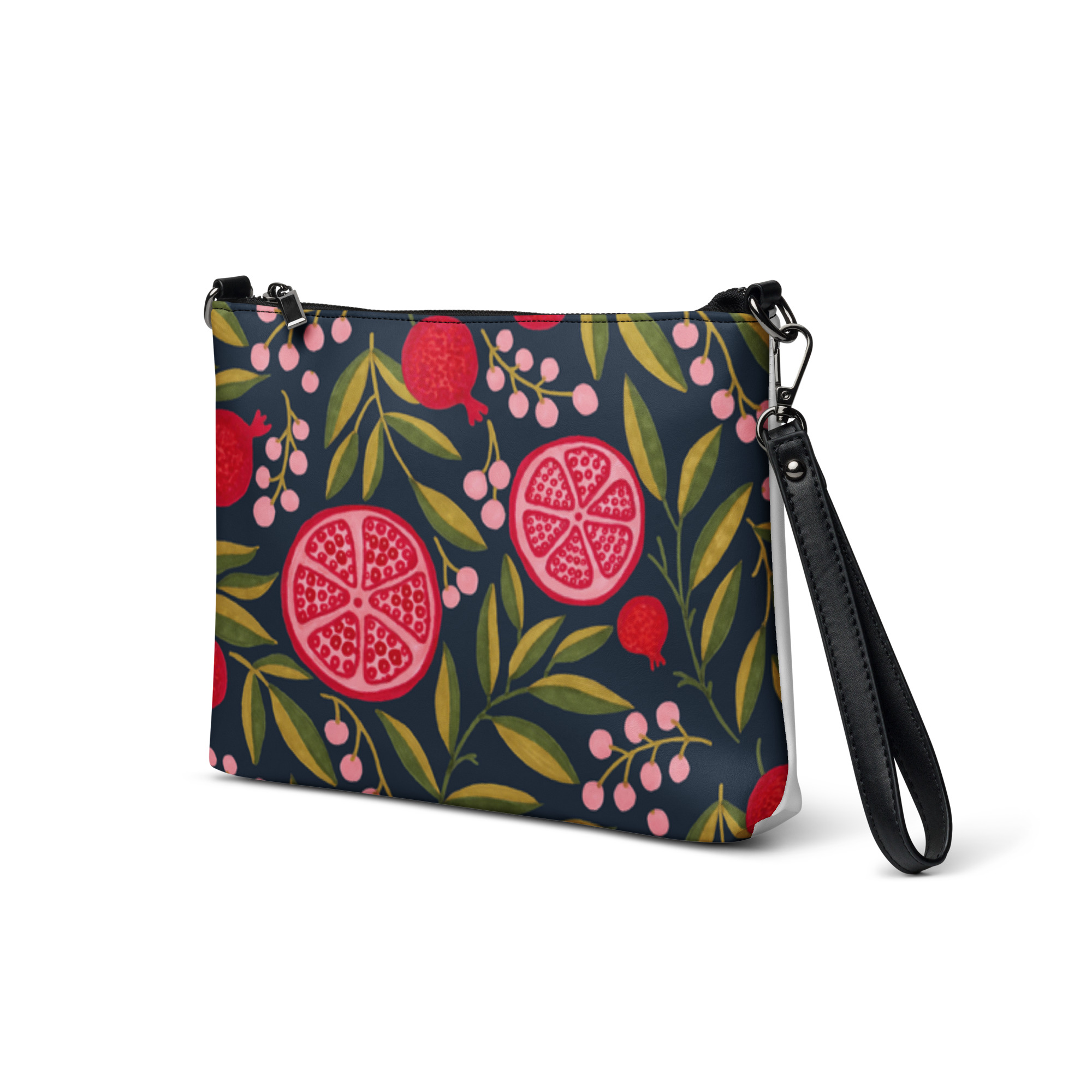 all over print crossbody bag black left front 68fd278584355