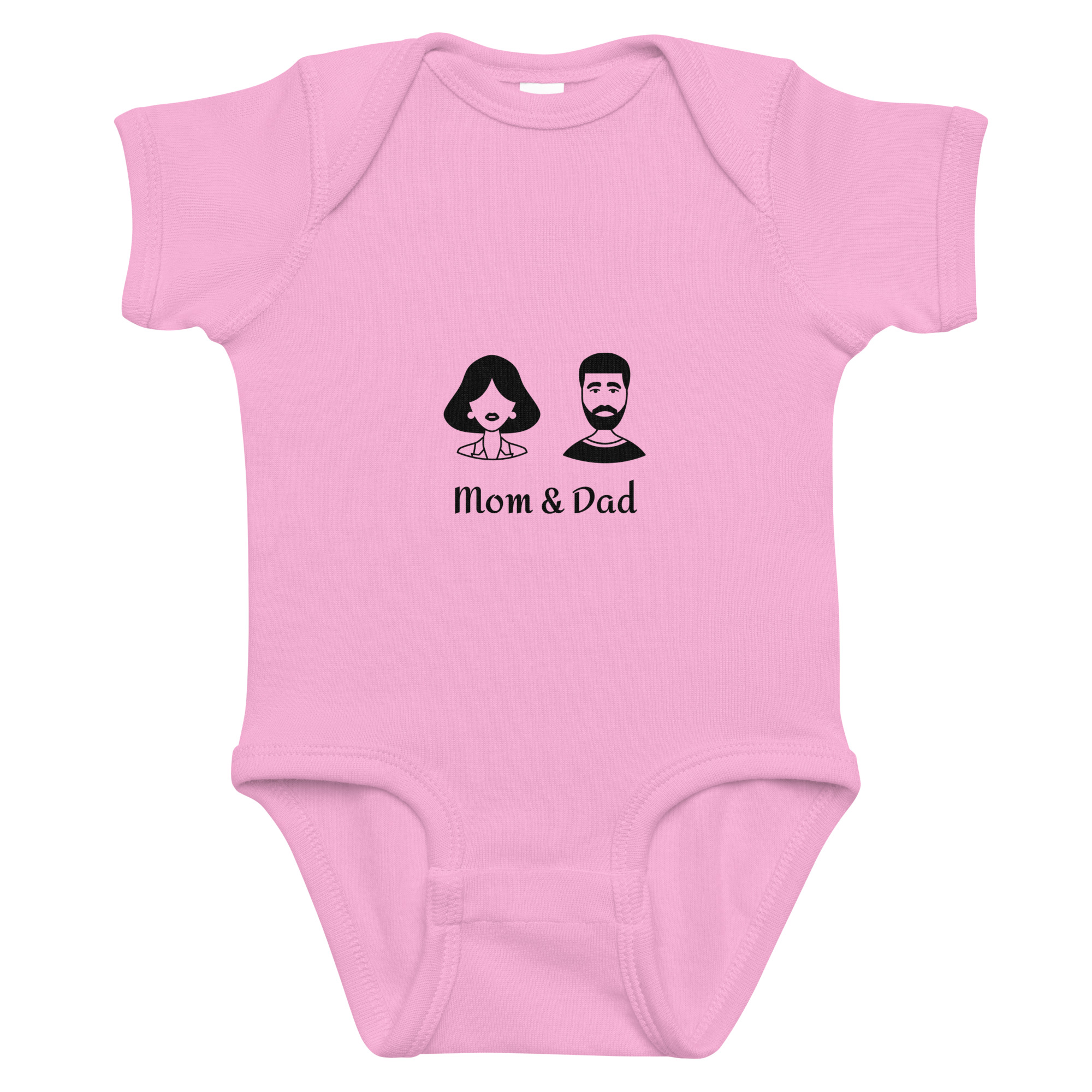 baby short sleeve bodysuit pink front 693736ff683d6