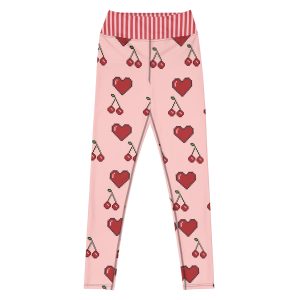 all over print yoga leggings white front 697915b908719