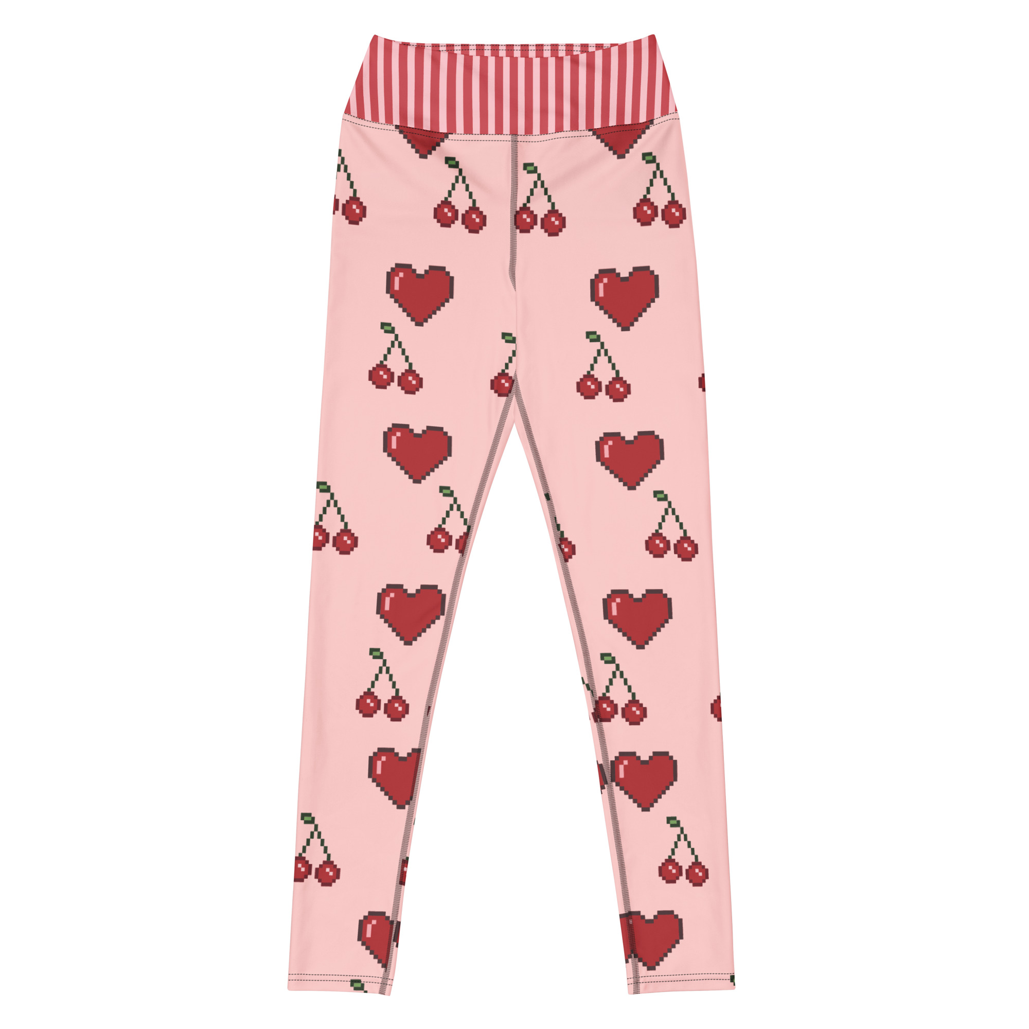 all over print yoga leggings white front 697915b908719