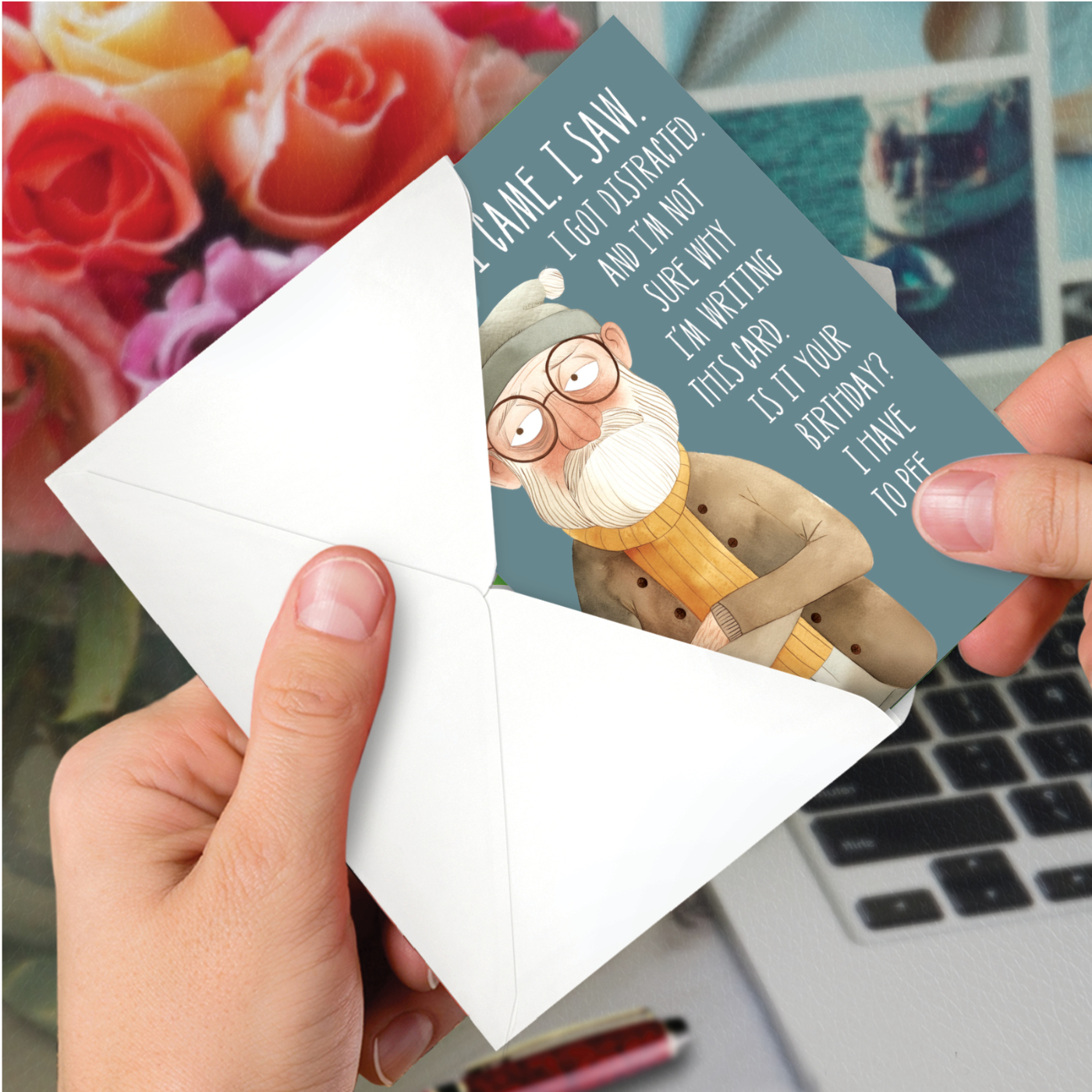 funny got distracted card 13 2