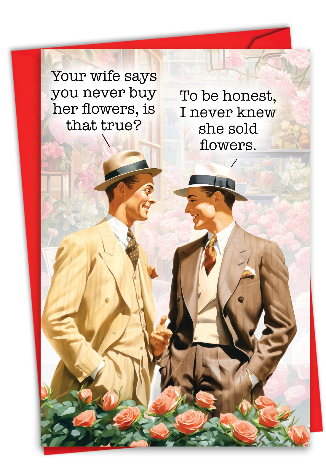humorous sold flowers card 31